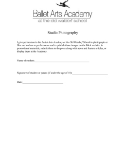 BAA Photo Release Form